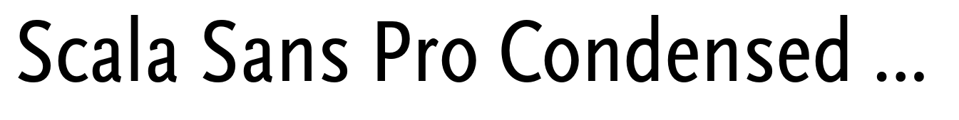 Scala Sans Pro Condensed Regular